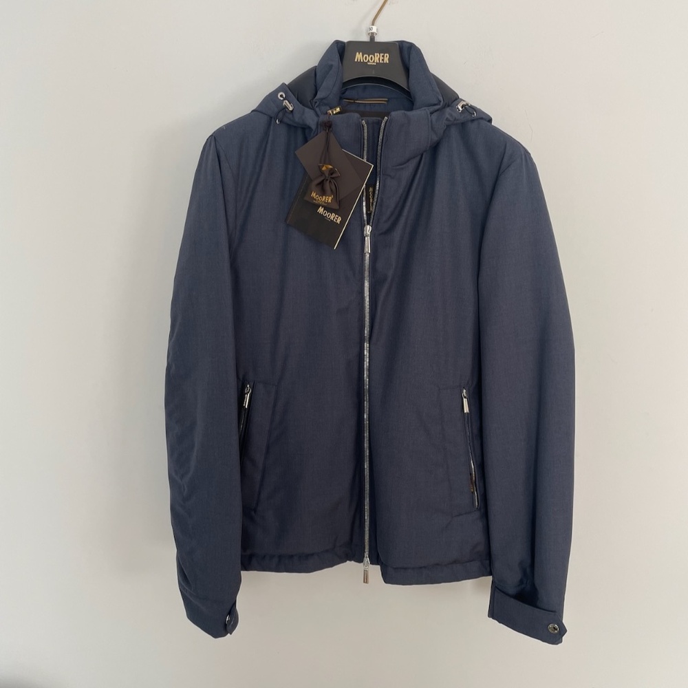 NWT MooRER men's Albini Pum Goose Down Jacket Size 50 (US M) Certified